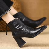 Delia | Luxuriöse Stiefeletten mit mittelhohem Absatz