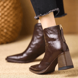 Delia | Luxuriöse Stiefeletten mit mittelhohem Absatz